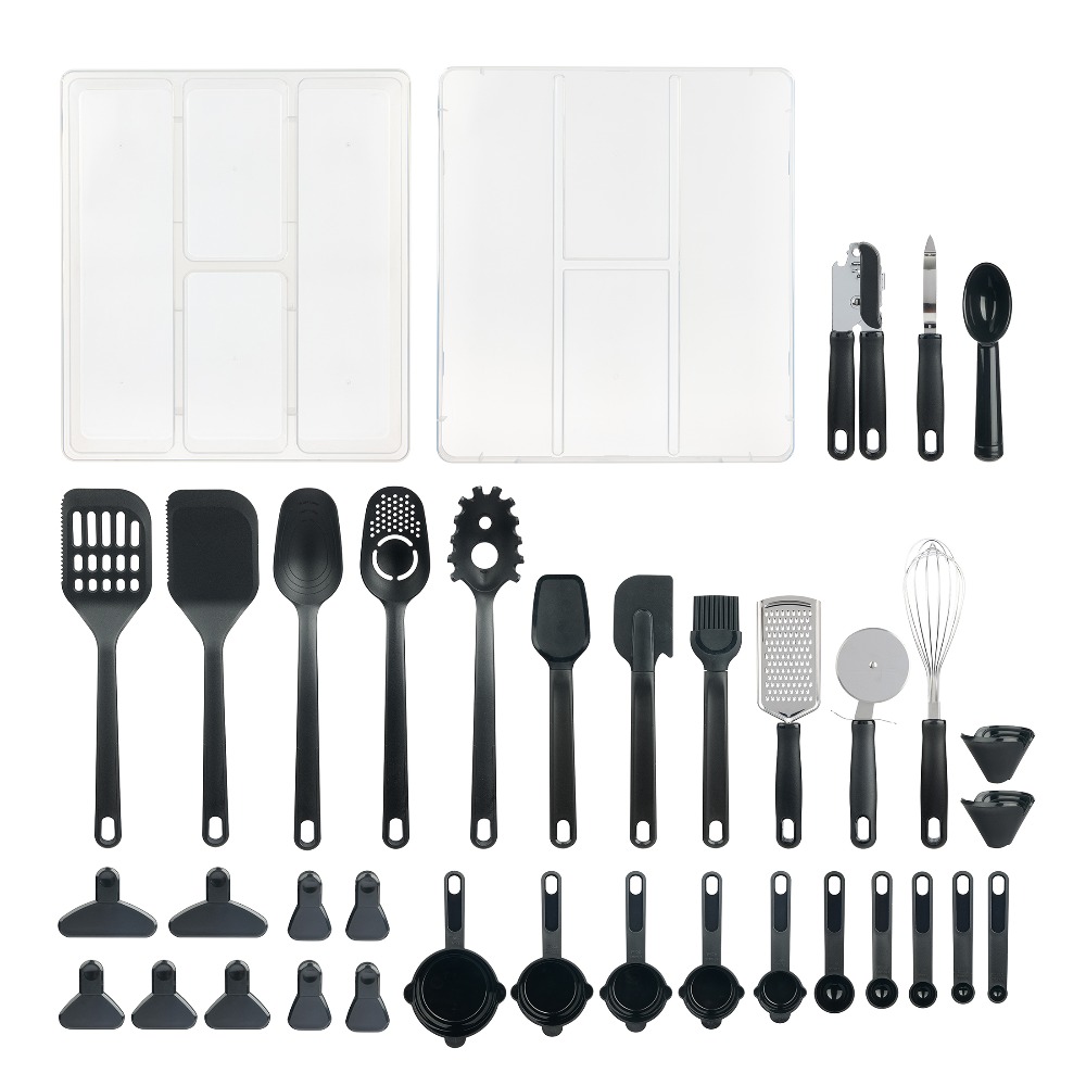Kitchen Gadgets And Utensils - Kitchen gadget set with cooking utensils