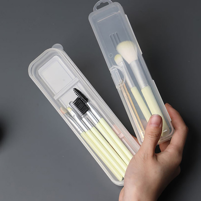 Kitchen Gadgets Storage Ideas - Portable Transparent Covered Storage Box Makeup