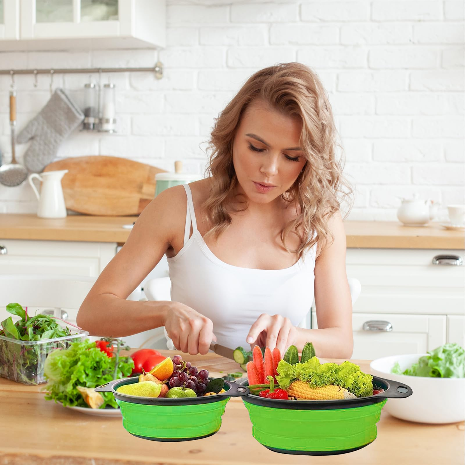 Collapsible Silicone Strainer  - Kitchen Gadgets Store 리뷰 및 가격