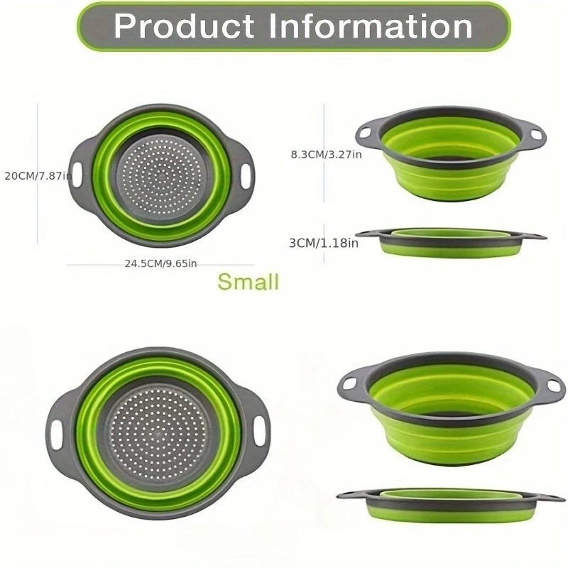 1/2pcs Collapsible Silicone Co - Kitchen Gadgets Store 리뷰 및 가격