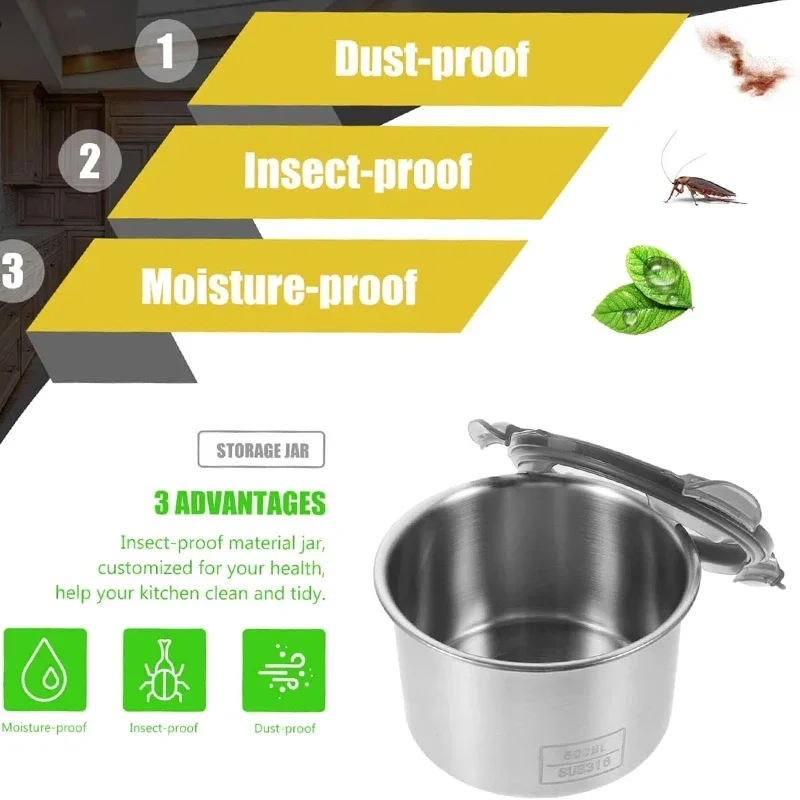 Stainless Steel Food Container - Kitchen Gadgets Storage Ideas 리뷰 및 가격