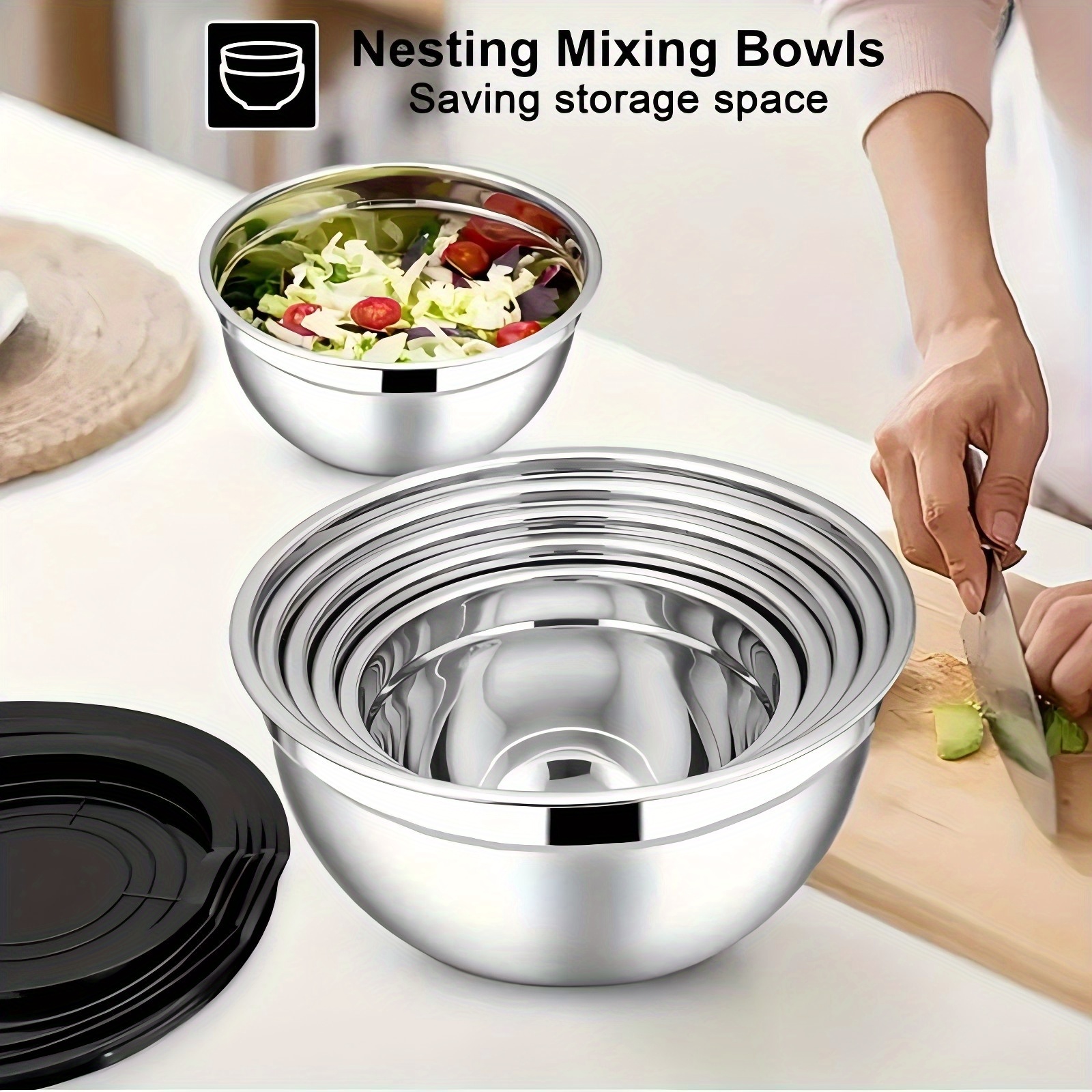 17pcs, Stainless Steel Mixing  - Kitchen Gadgets Set 리뷰 및 가격
