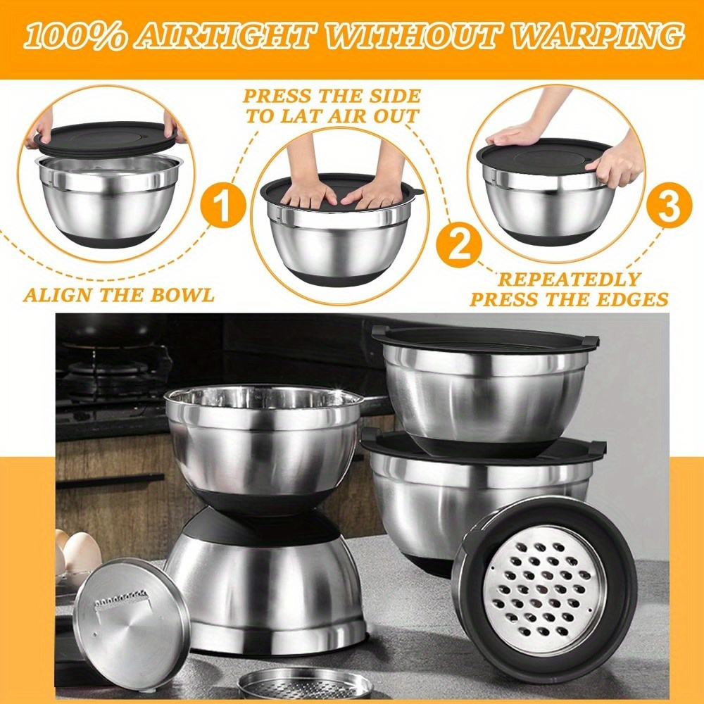 17pcs, Stainless Steel Mixing  - Kitchen Gadgets Set 리뷰 및 가격