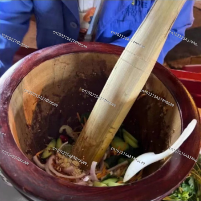 Solid Wood Mortar Pestle House - Kitchen Gadgets Garlic 리뷰 및 가격