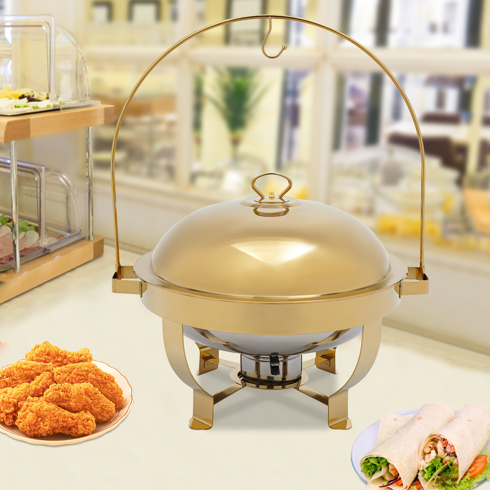 8L Gold Chafing Dish Buffet Se - Kitchen Gadgets Set 리뷰 및 가격