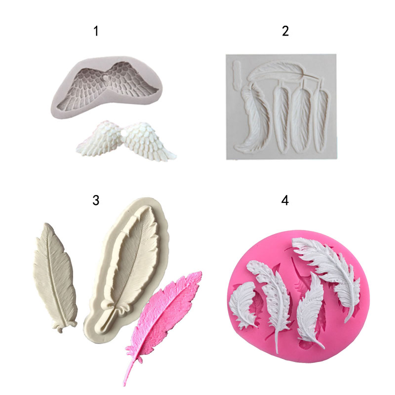 Leaves feather&wings shape 3D  - Kitchen Gadgets Baking 리뷰 및 가격