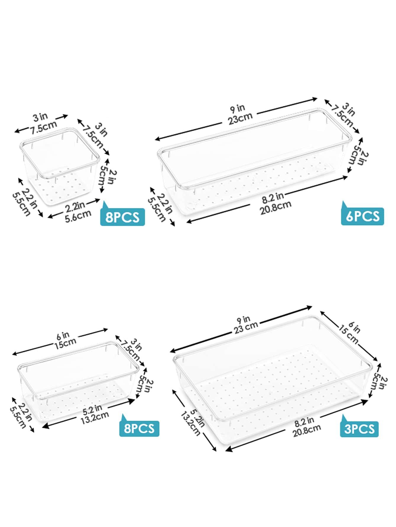 8/25 PCS Clear Plastic Drawer  - Kitchen Gadgets Set 리뷰 및 가격