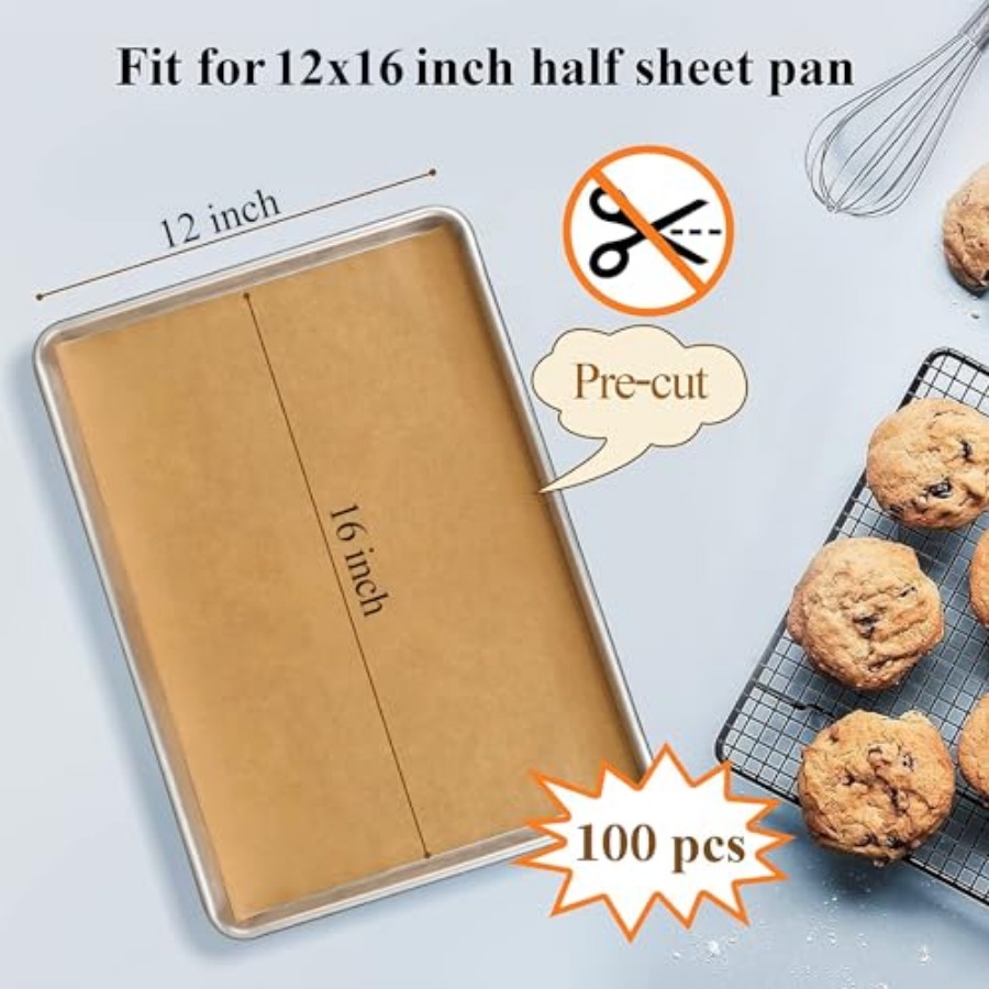 100PCS Unbleached Parchment Pa - Kitchen Gadgets Baking 리뷰 및 가격