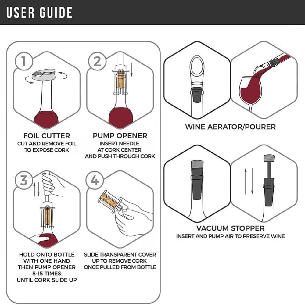 New Bar Accessories Wine Bottl - Kitchen Gadgets Set 리뷰 및 가격