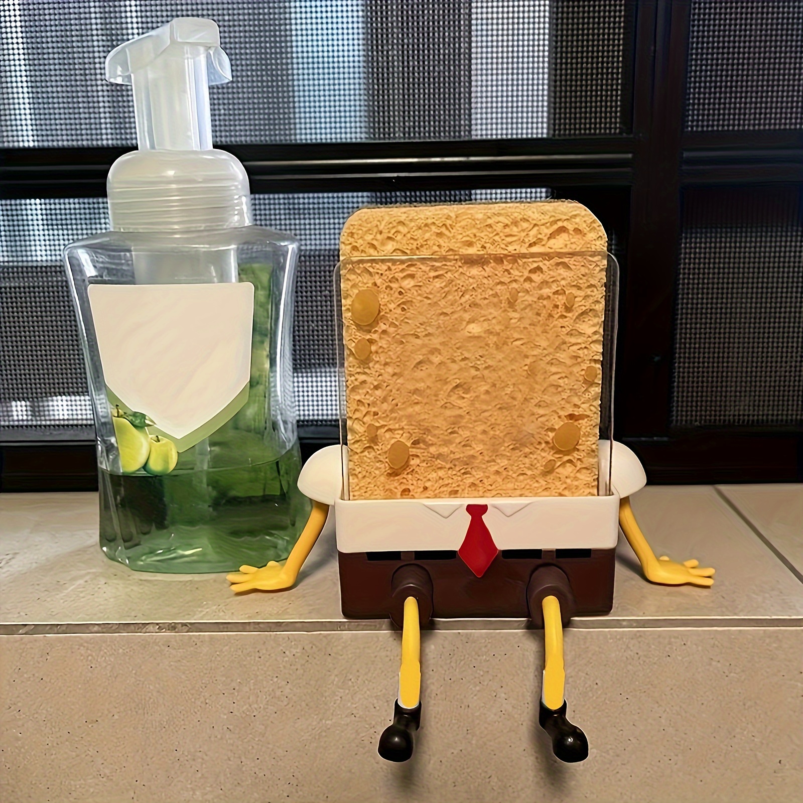 1pc Cartoon Sponge Drain Rack  - Kitchen Gadgets Storage Ideas 리뷰 및 가격