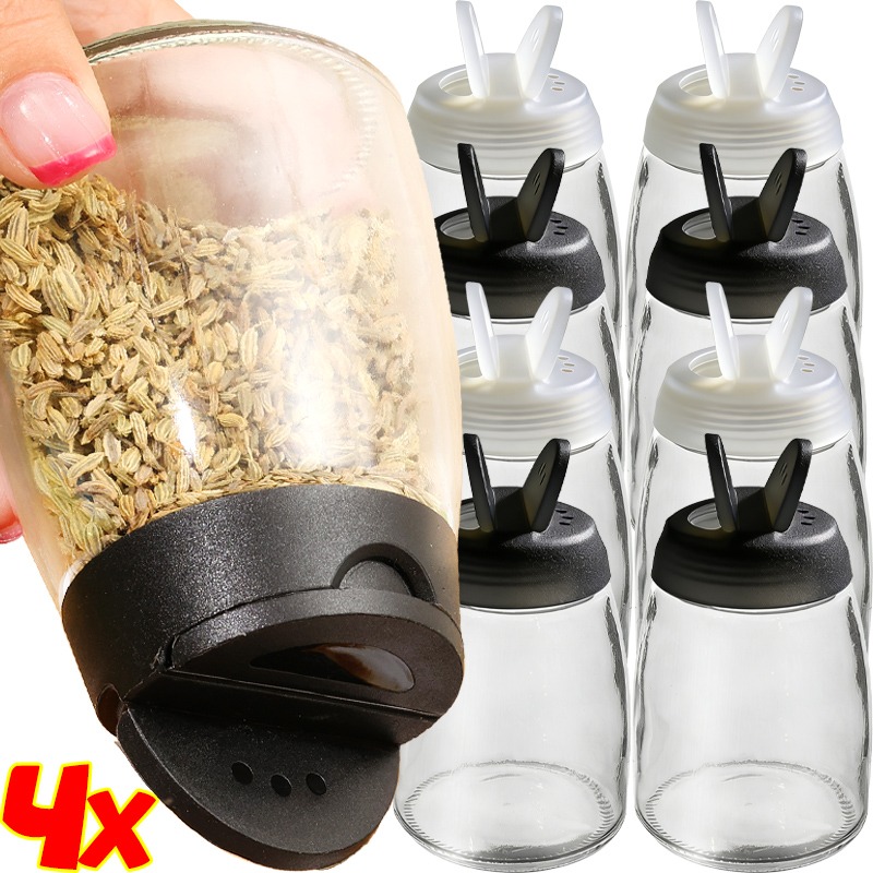 4/2Pcs Glass Seasoning Bottle  - Kitchen Gadgets Store 리뷰 및 가격
